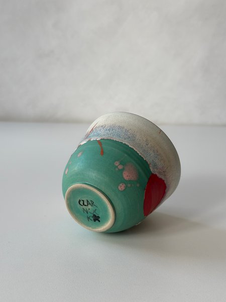 Czarka ceramiczna Spektrum/teal/koło garncarskie