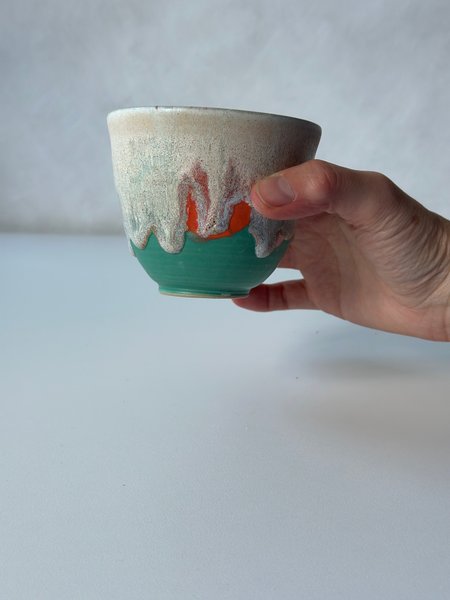 Czarka ceramiczna Spektrum/teal/koło garncarskie