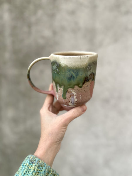 Duży kubek/600 ml/koło garncarskie