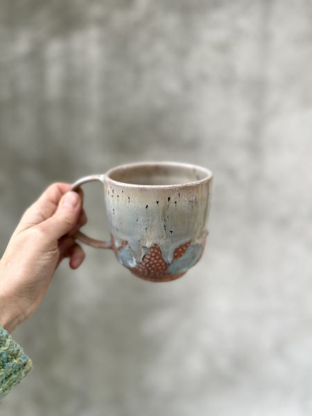 Duży kubek/550 ml/koło garncarskie