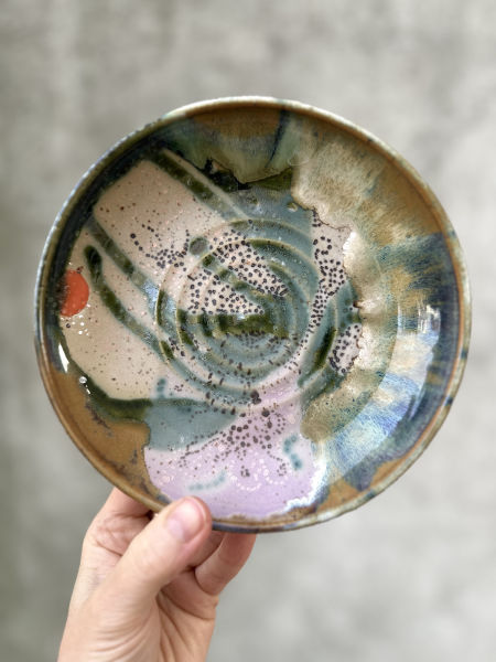 talerz obraz/18 cm/koło garncarskie