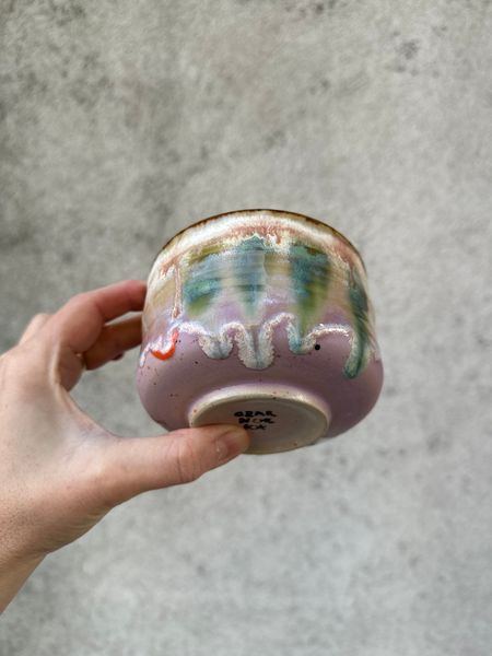 Matchawan czarka do matchy/zieleń/róż