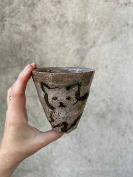 Kot1/czarka ceramiczna /350 ml/koło garncarskie